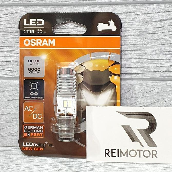 Promo BOHLAM LAMPU DEPAN UTAMA LED OSRAM MOTOR T19 M5 K1 PUTIH AC / DC PNP BEAT SATRIA FU VARIO 110 
