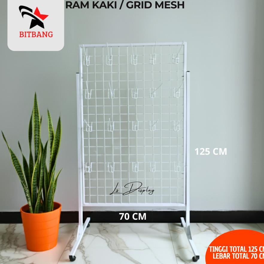 Standing Grid Aksesoris (70x125) | Ram Kaki Display Toko | Portable Knockdown | RAM KAKI