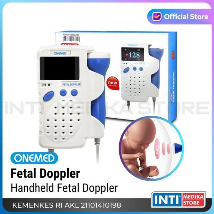 LAPAKJAJAN33 - ONEMED - HANDHELD FETAL DOPPLER NEW DESIGN | MONITOR ALAT DETEKSI SUARA DETAK JANTUNG
