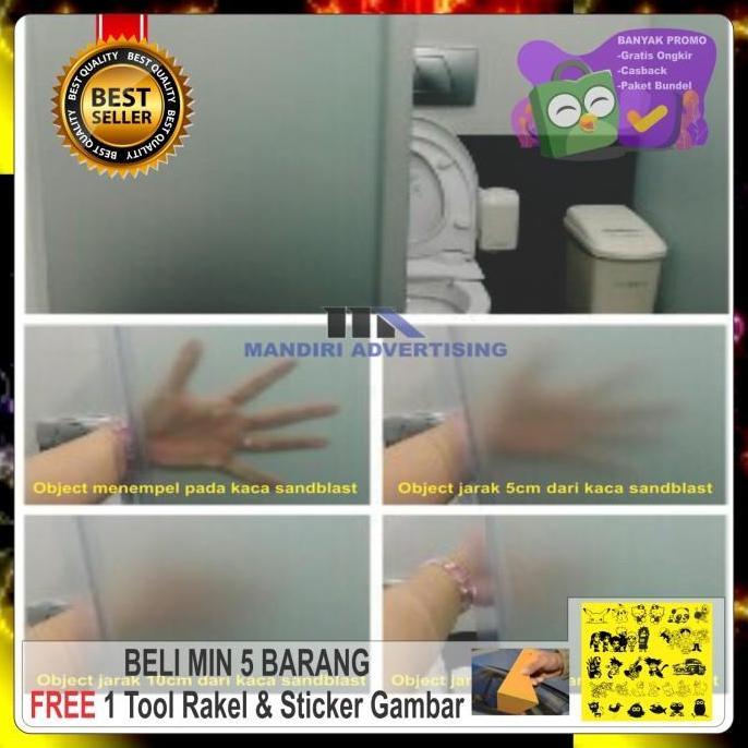 stiker kaca sandblast/stiker kaca es/stiker buram Lebar 150cm