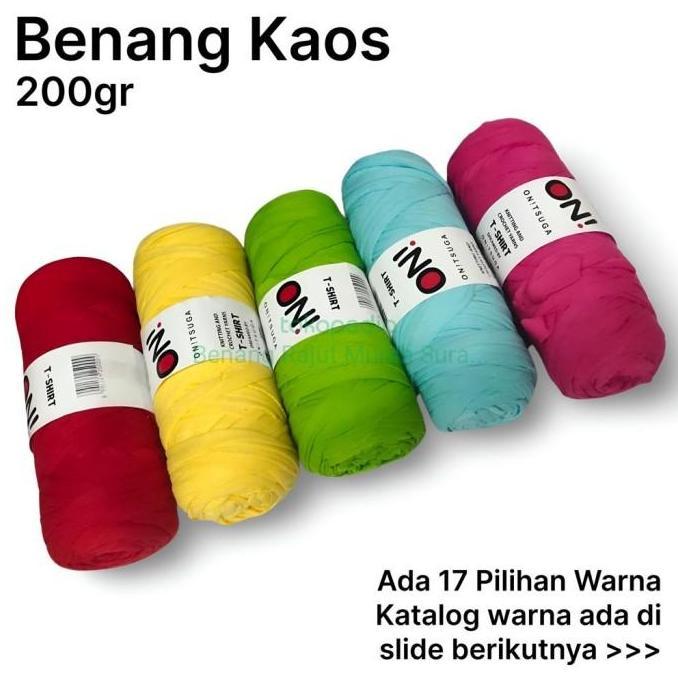 Benang Rajut Kaos T-yarn / T-SHIRT Yarn Onitsuga
