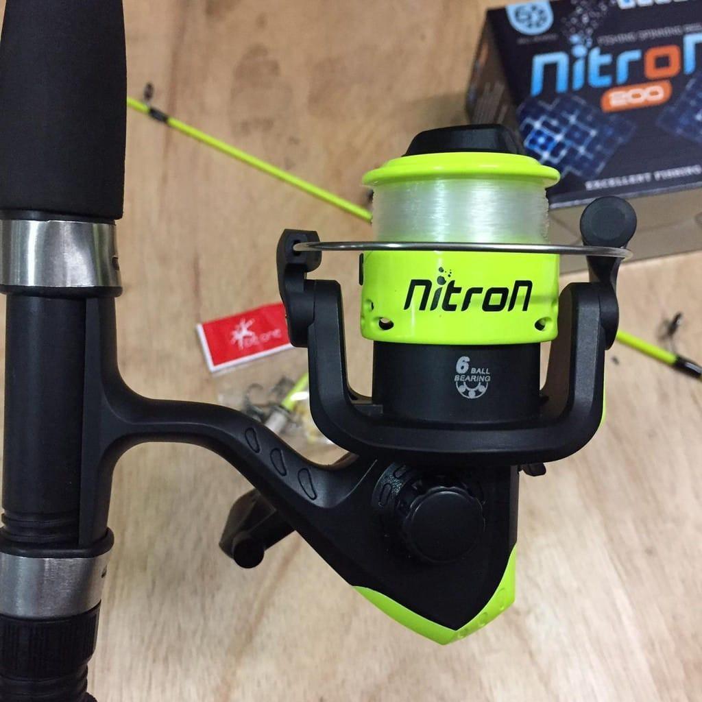 Set Pancing Joran Sambung 2 Spin Casting & Reel Nitron / Audrey 200 Lengkap Free Senar