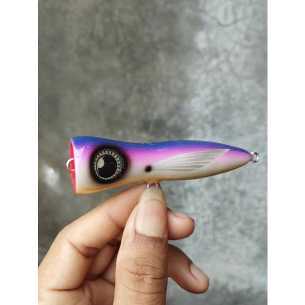 Lure Umpan Popper Kayu Handmade 15Gr 9Cm 20Gr 10Cm Kromoe Lure