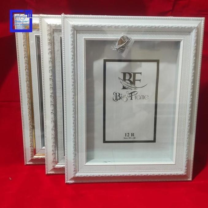 Frame bingkai figura 3D mahar scrapbook 12r 30x40 linen
