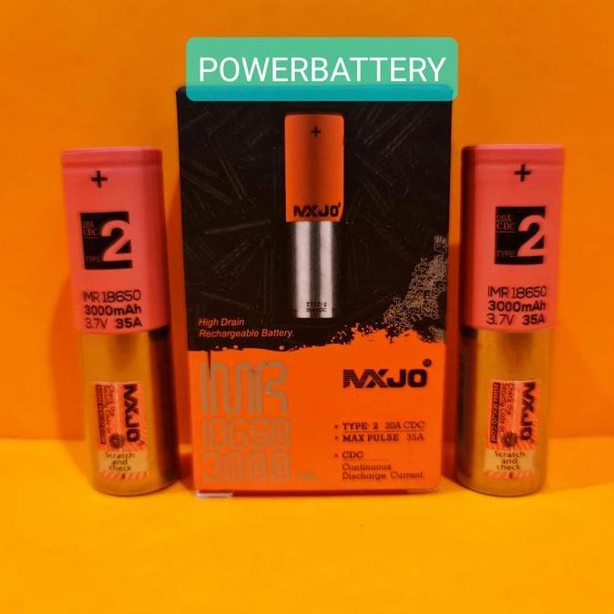 MXJO IMR 18650 | 3000 mAh | 3.7V | 35A | TYPE 2