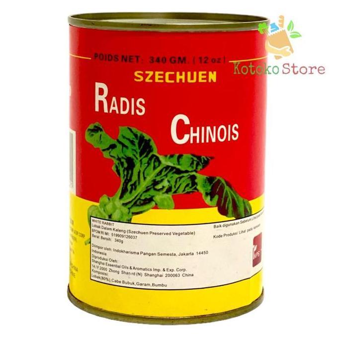 Szechuan Radis Chinois/ Sayur Lobak Kaleng / Szechuan Acar Lobak 340gr