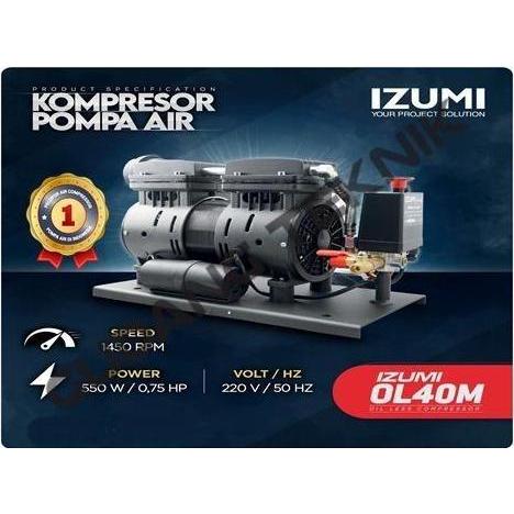 BAJANTEKNO Mesin Kepala Kompresor Pompa Air OL40M IZUMI / Waterpump Oilless Jet Pump OL 40M Water Pu
