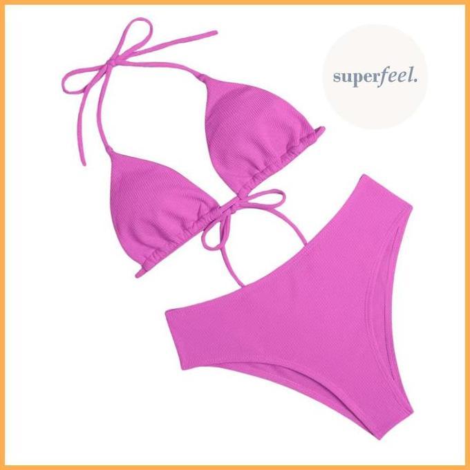 AI129 ~ SFL SET LINGERIE WANITA PREMIUM SEKSI BIKINI BRA CUP CD THONG SEXY PEREMPUAN PANTAI LINJERI 