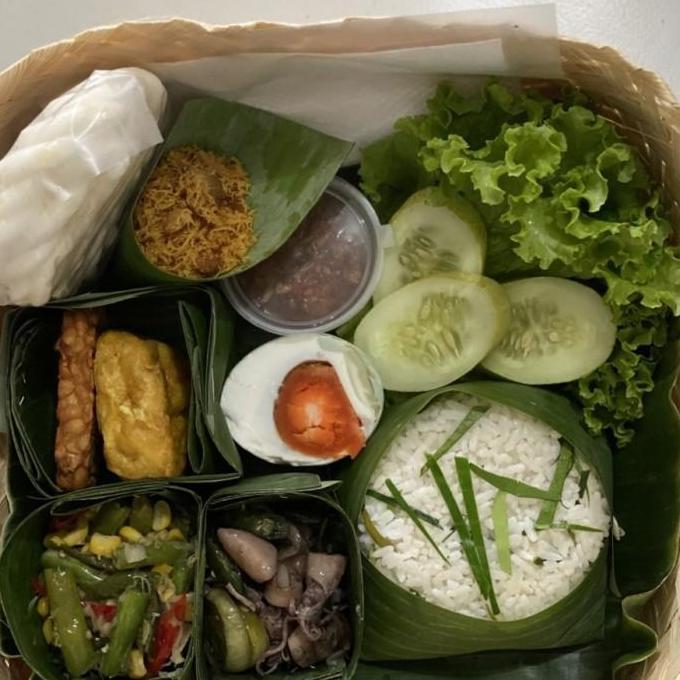 besek 16x16 bambu sepasang