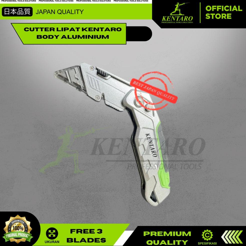 CUTTER KATER LIPAT FOLDING LOCK BACK SERBA GUNA KNIFE KTR 675 PEMOTONG KERTAS KENTARO JAPAN QUALITY
