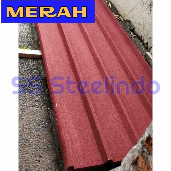 Build- Atap Baja Ringan Spandex / Spandek / Spandeck Pasir Merah 0,35Mm Std