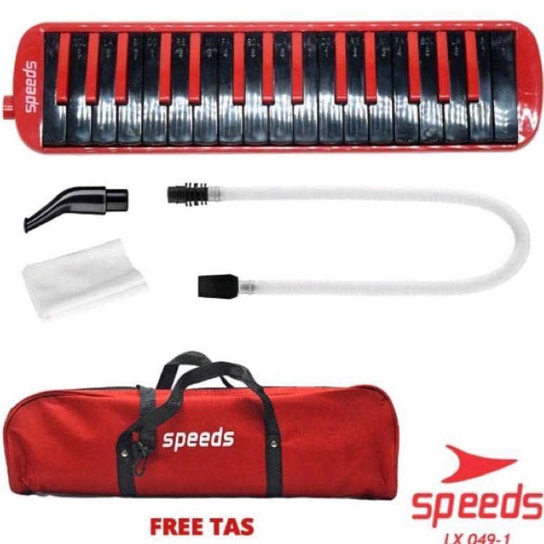 ALAT MUSIK PIANIKA WARNA  MERAH SPEED ORIGINAL ALAT MUSIK TIUP