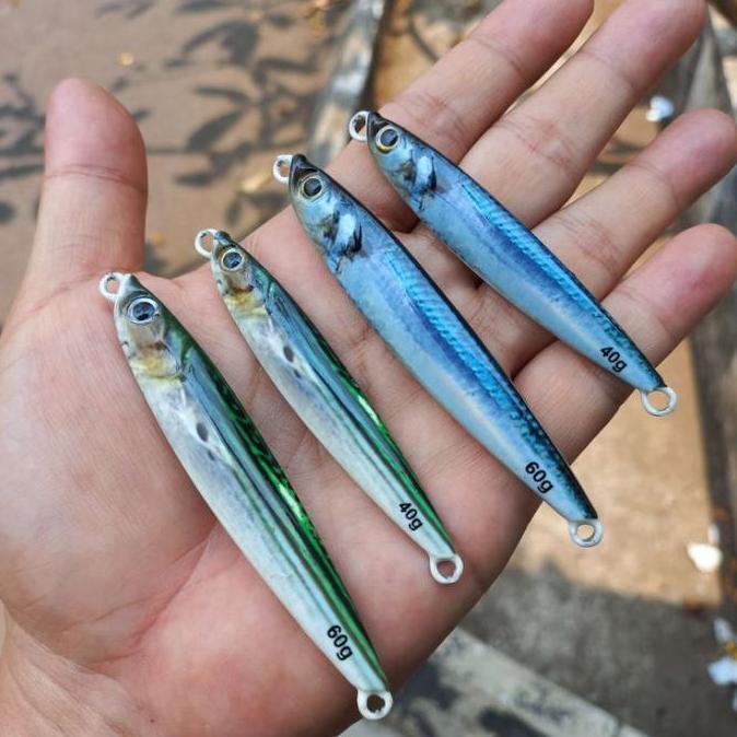 Fishx- Aquasite Fishing Gear Metal Jig Bionik Realistik Copy Jigpara Umpan Lure Warna Full Gid Bahan