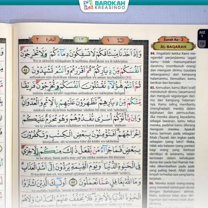 Alquran Munjid Ukuran Sedang A5 Perjuz Lengkap Terjemahan dan Latin Al Quran Per Juz 1 Sampai 30 LM