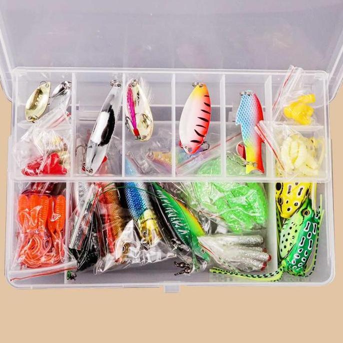 Fishx- 1 Set Umpan Casting Gabus Toman Hampala 1 Set Umpan Mancing Casting Lure Metal Pancing Laut