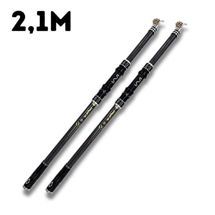 Fishx- Joran Laut High Carbon Action Medium Joran Pancing Teleskopik Super Kuat Dan Ringan Untuk Lau