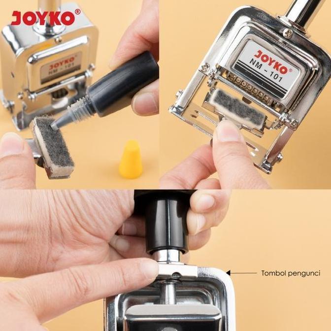 Bagus- Joyko Numerator 6Digit/Automatic Number Machine/Stempel Angka Otomatis - 6D Numbering Otomati