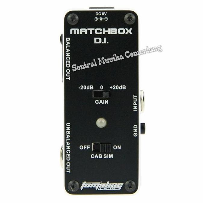 Cabinet Simulator Pedal TOMSLINE AMX-3 MatchBox DI Direct Box Cab Sim