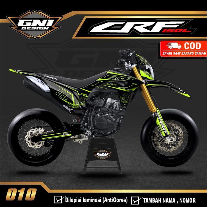 (Bisa Cod) Decal Stiker Dekal Sticker Crf 150 L - Variasi Lis Motor Crf Custom Nama Nomor Full Body 