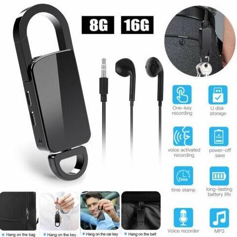 Perekam Suara Mini Tersembunyi Voice Recorder Alat Sadap Suara JS46