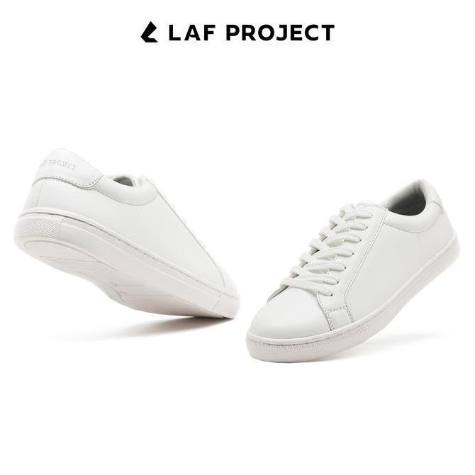 Laf Project - Sepatu Sneakers Shoes Casual Kasual Pria - Royale - Full White Putih