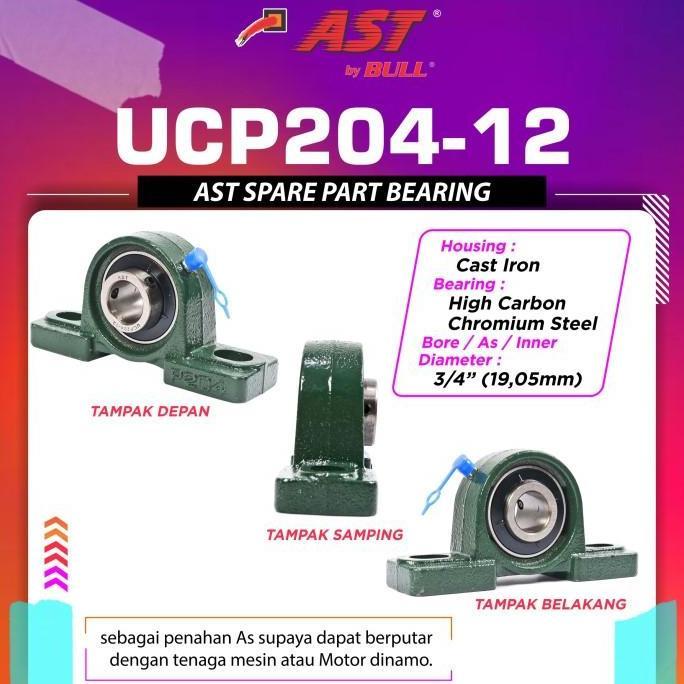laker duduk AST Bearing Pillow block UCP204-12