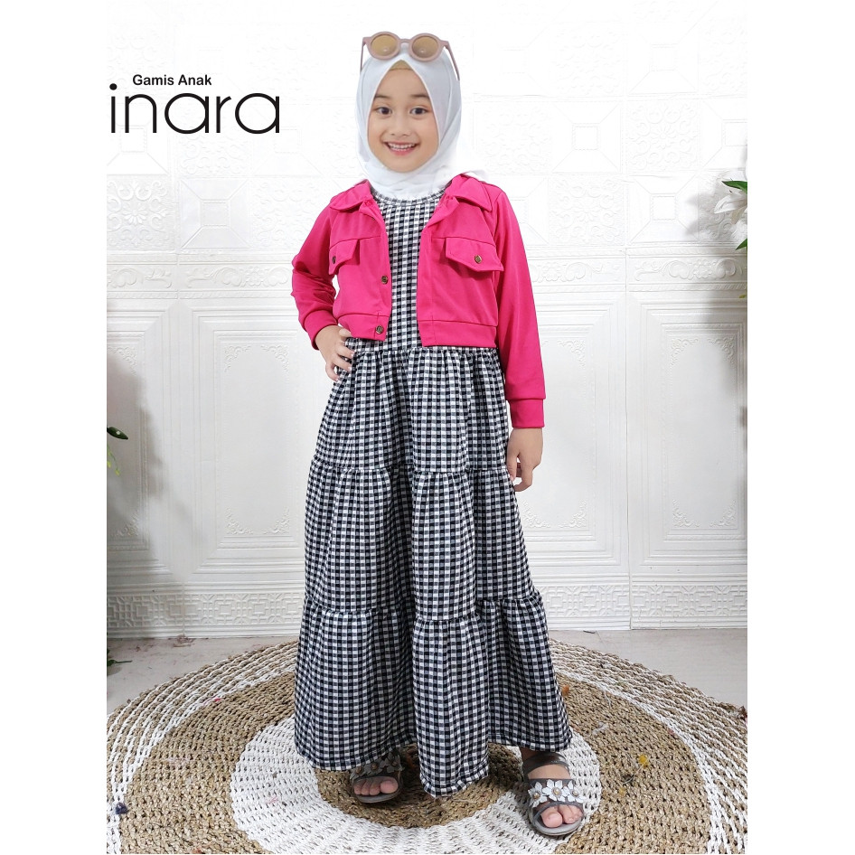 CKids Gamis Dress Set Outer Rompi Anak Muslimah Kinara