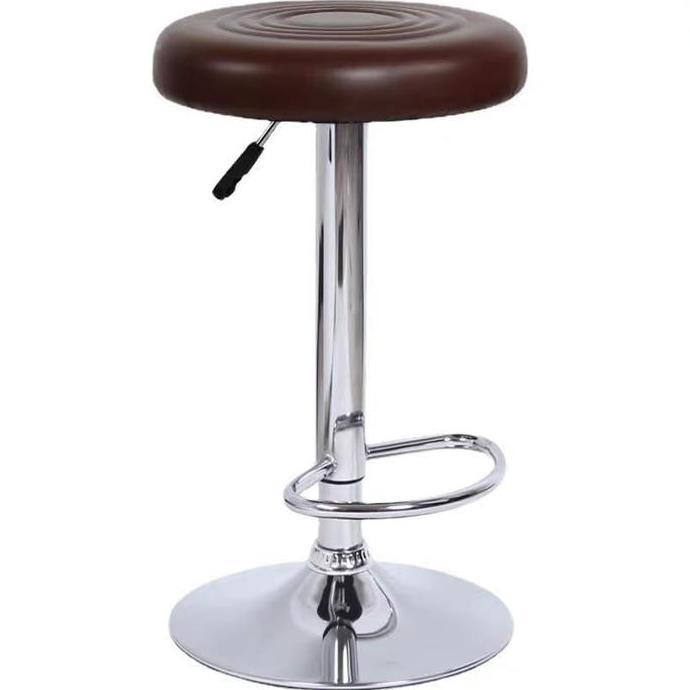 TERBARU - kursi bar stool bulat dengan hidrolik tinggi kaki bulat salon lab