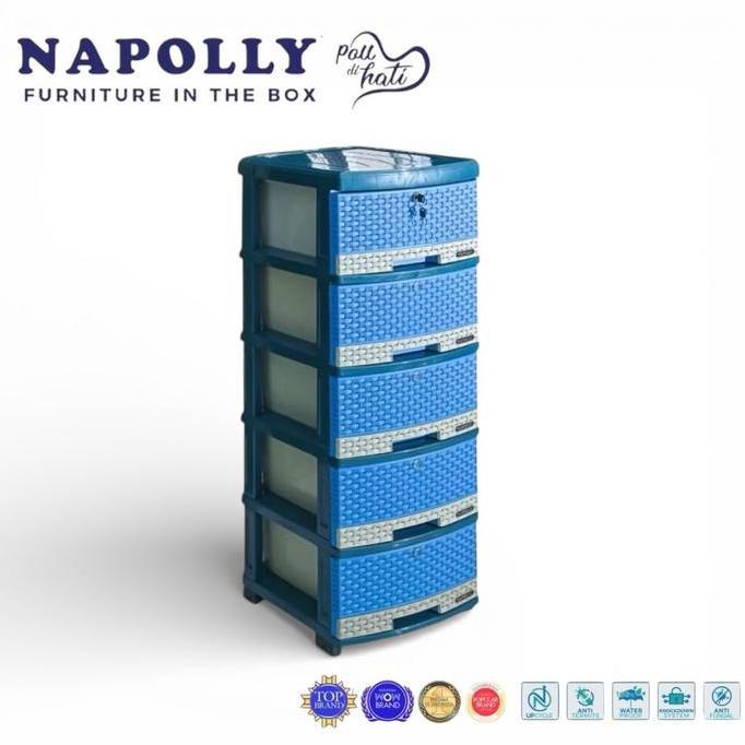 TERMURAH - SCD 5 K1 - RAK LACI CABINET NAPOLLY 5 Susun
