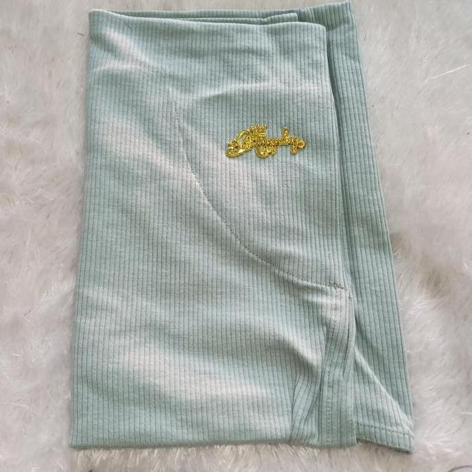 Xkxk- Anindya - Ayyuby Hijab Instan Shena Knit Standar Bergo Malay Nonped Knit Oval Polos Premium By