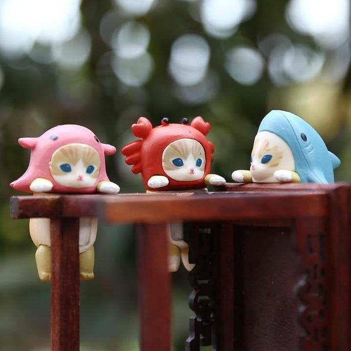 Promo Patung Hewan Bergaya Jepang Yang Trendi Untuk Meja / Hiasan Layar Komputer Berupa Lanskap Mini