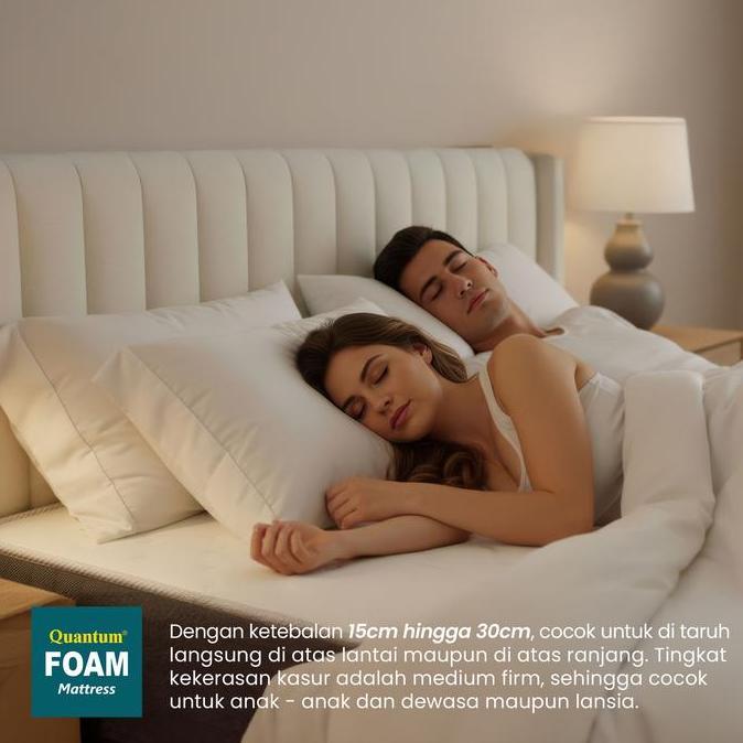 Quantum Kasur Busa Vakum Bonus Sprei & Bantal (TERBAIK) (TERBARU) (TERMURAH)