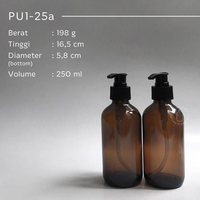 Promo Botol Kaca Pump 250 500Ml - Botol Kaca Pompa Cod