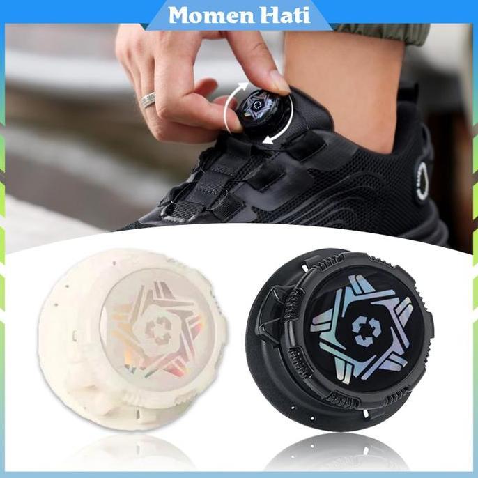 SIMATEKNO 1Pair Tali Sepatu Putar Otomatis Sepatu Tali Putar Pria