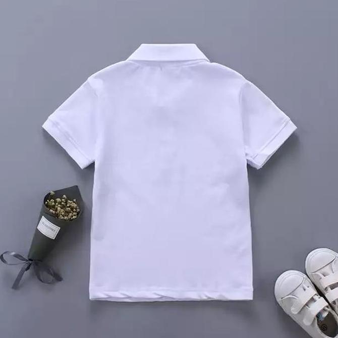 Baju kaos polos anak / Baju polo anak warna putih