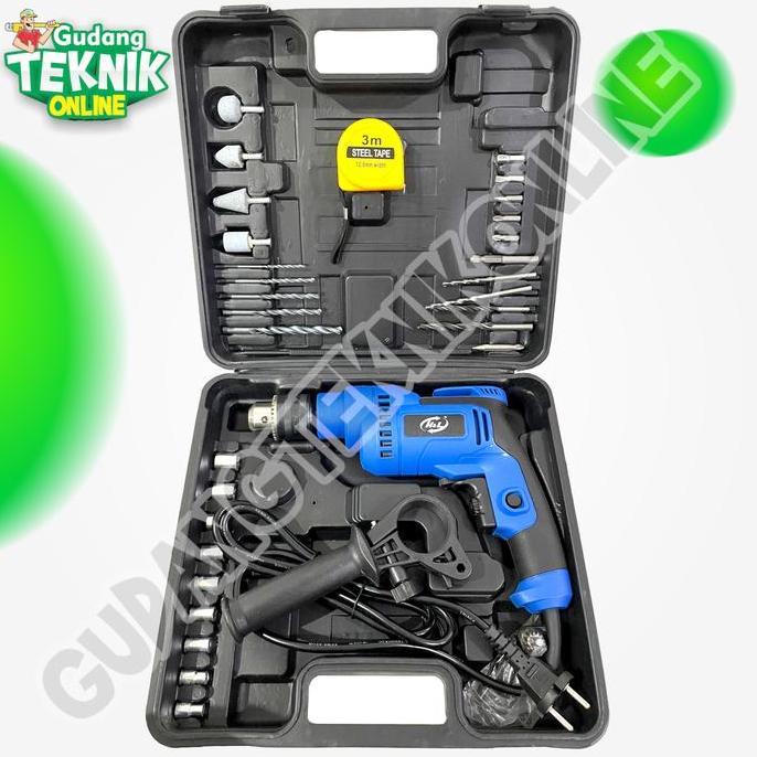 DHEALOKA Mesin Bor LISTRIK 13mm HNL HL913 H&L HL HNL / Impact Drill Mesin Bor Tangan Kayu Besi Beton