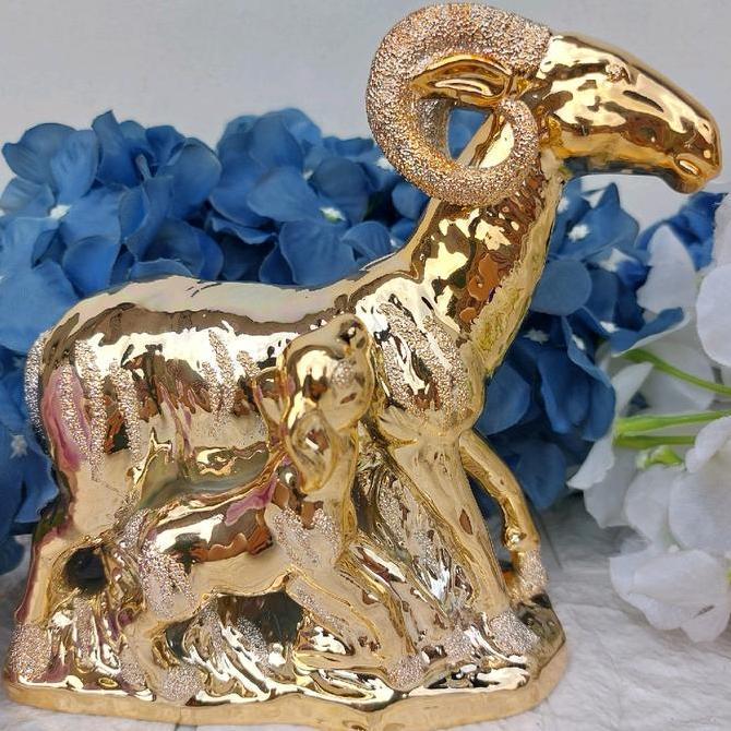 Promo Pajangan Domba Keramik 1 Pcs Cod