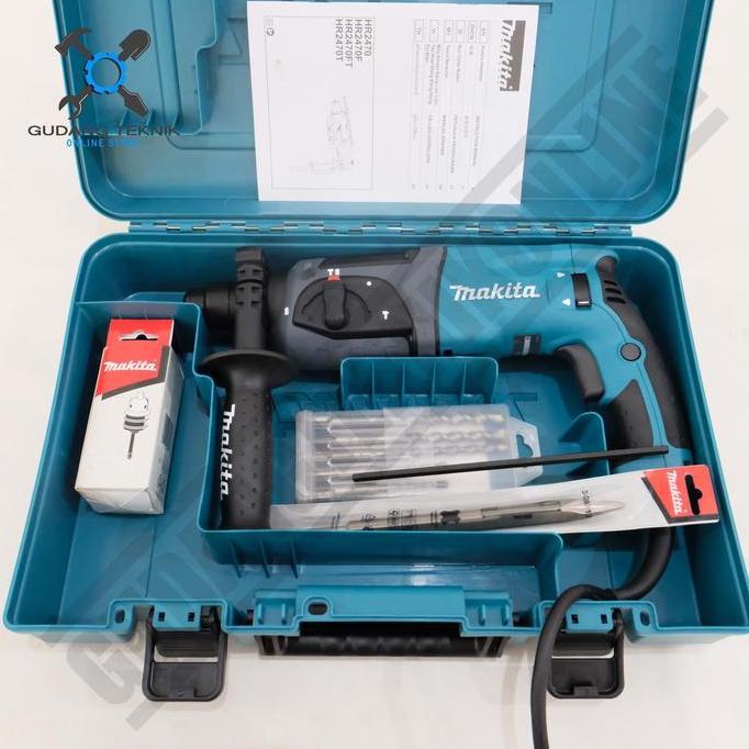 SABILULUNGAN Rotary Hammer Makita HR2470X5 - Bor Bobok Beton Makita Hammer Drill