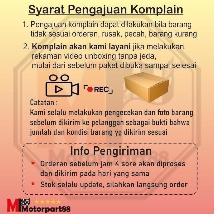 DV394 - AS SHOCK SOK SHOK DEPAN HALU HALU FRONT PIPE SATRIA FU 150 KNZ