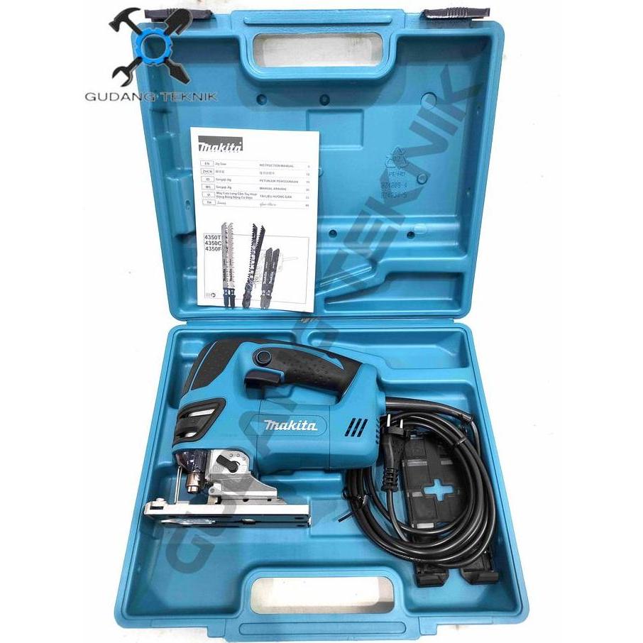 DHEALOKA Mesin Jigsaw 4350FCT MAKITA Mesin Jig saw Pemotong Potong Gergaji Kayu