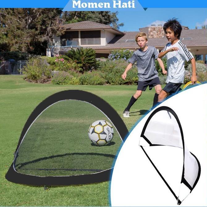SIMATEKNO Mainan Gawang Sepak Bola Lipat Portable Anak Untuk Latihan Bola Sepak
