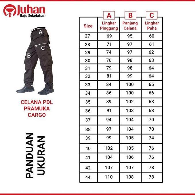 CELANA PANJANG PRAMUKA PDL -CELANA PRAMUKA PEMBINA (CARGO) BIG SIZE