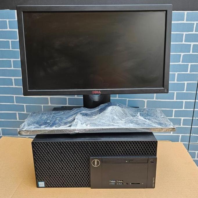 PC DELL 3050 CORE I3 GEN 7 SPAKET LED DELL 20 IN