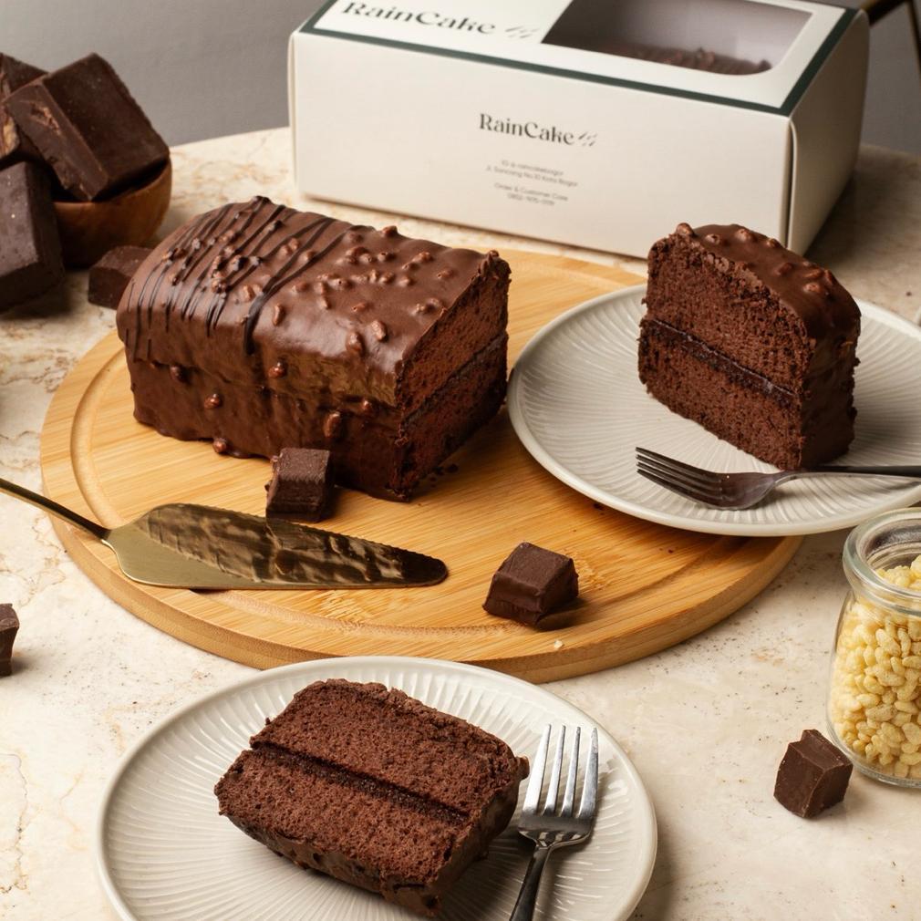 Bogor Raincake - Queen - Cake Cokelat dengan Rice Crispy Termurah