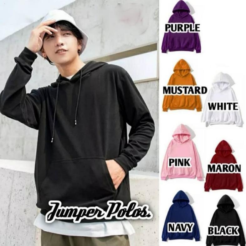 PROMO hoodie Polos size M L XL XXL Jumper polos hudi polos sweater hoodie pria wanita gms 280