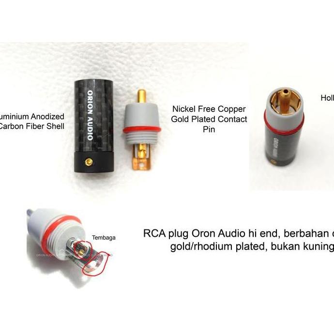 KABEL INTERKONEK RCA HI END KHUSUS LOW FREQUENCY(SUBWOOFER) OFC 6N 99.9999 ELIOS SUB BY ORION AUDIO 