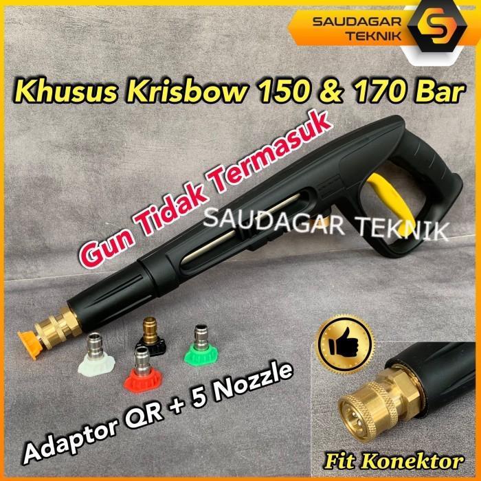 Adaptor Quick Release Gun Jet Cleaner Krisbow 150 Bar 170 Bar