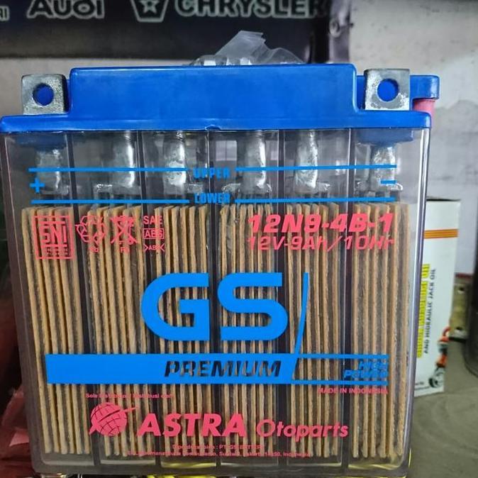 GS Premium 12N9 12V 9Ah aki motor suzuki thunder bajaj pulsar