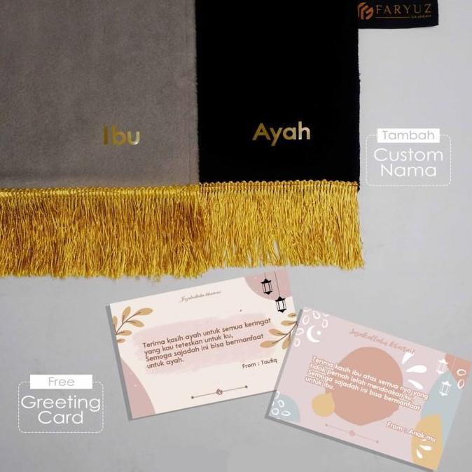 Sajadah Hitam Polos Premium Dewasa Kado Sejadah Alas Kulit Souvenir