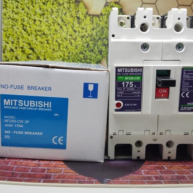 Nfb Mccb Breaker Mitsubishi Nf-250Cw 175A Nf250-Cw 175A Nf250Cw 175A Diskon
